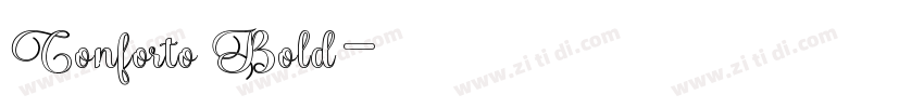 Conforto Bold字体转换